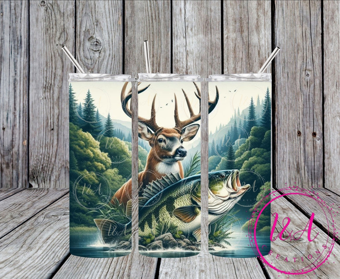 Deer and fish