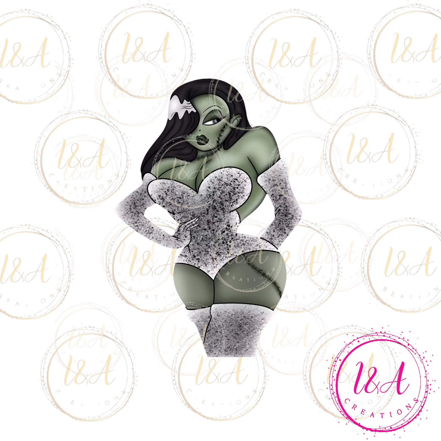 #913B Frankenstein woman