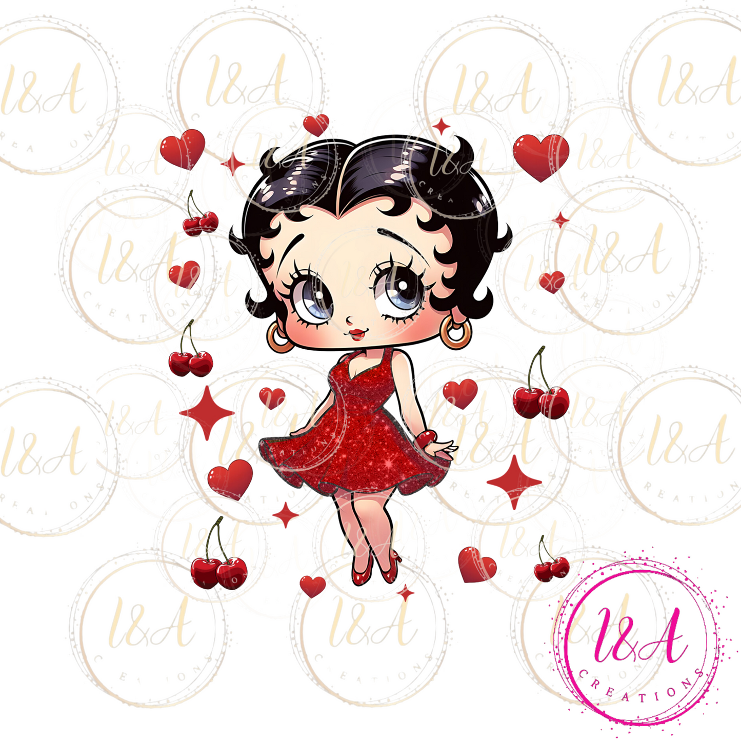 #273 Betty in red dress