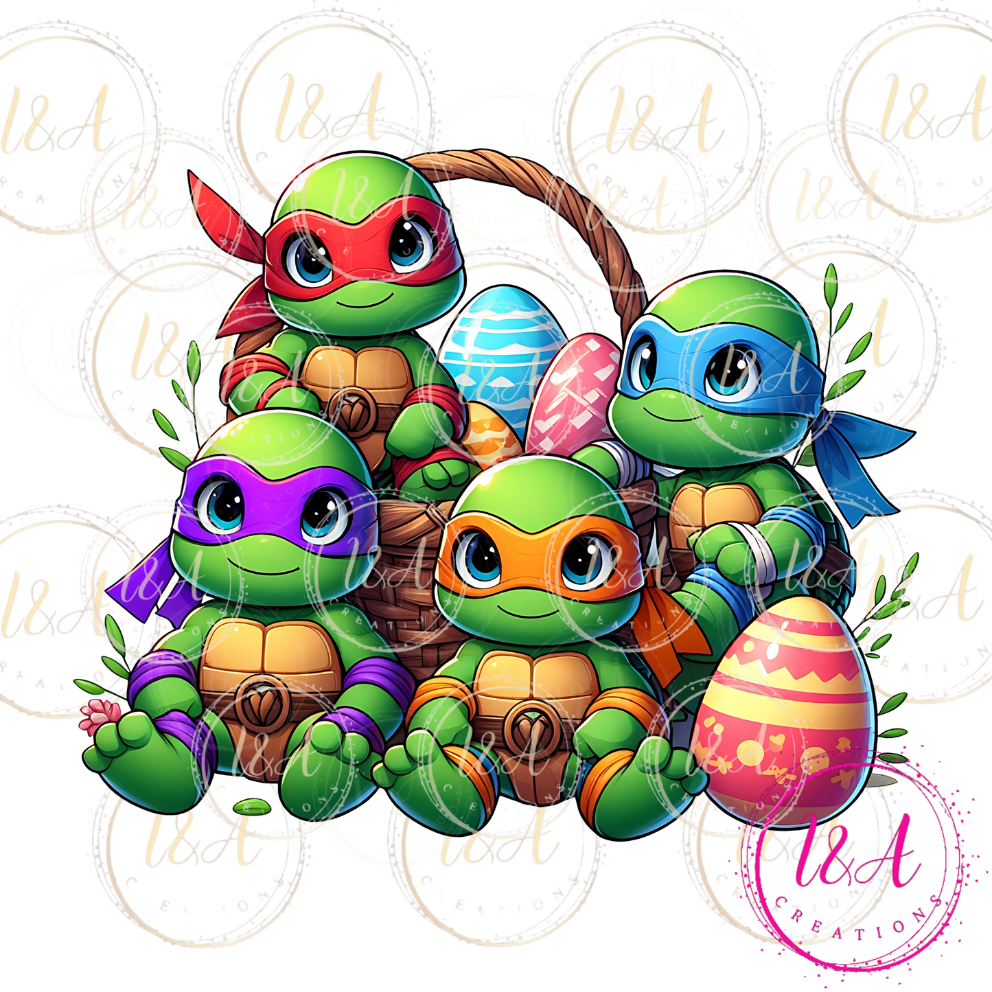 #493 Easter turtles