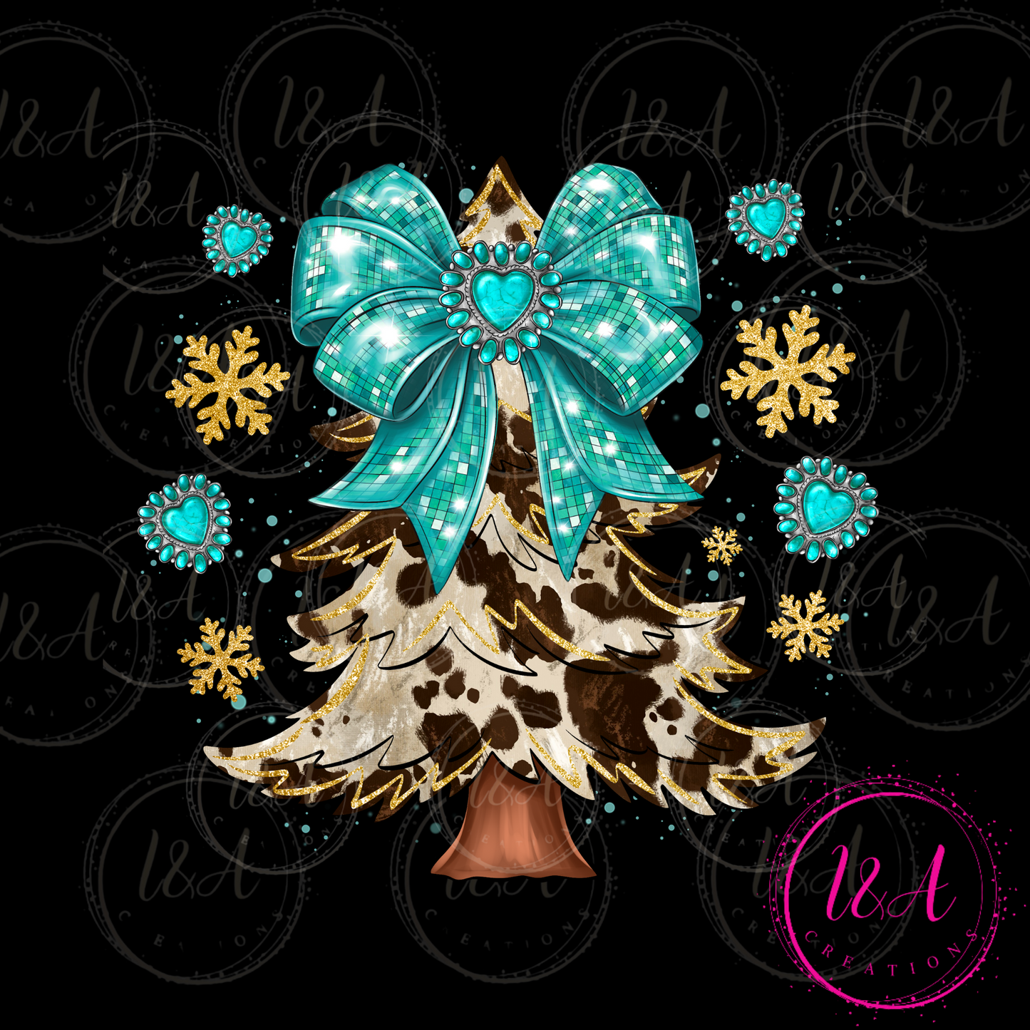 #547B Christmas tree