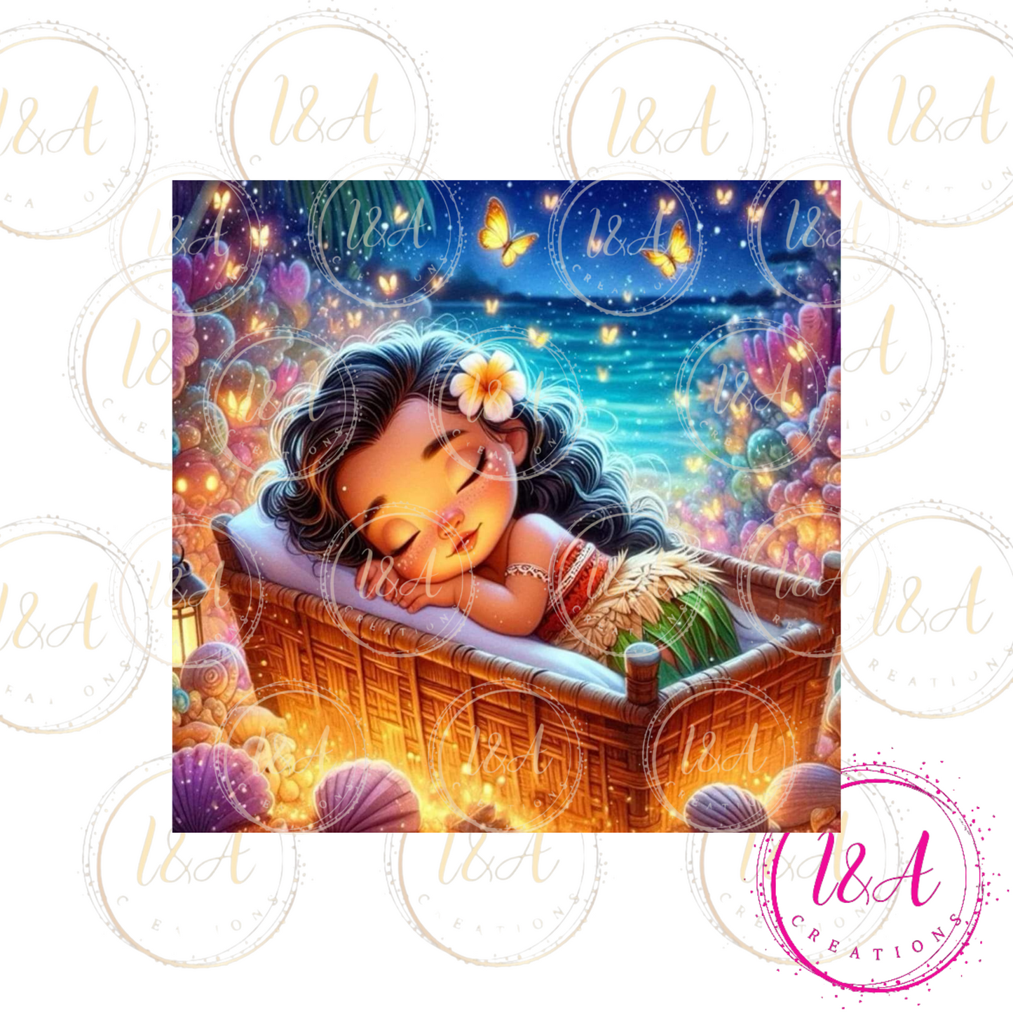 Baby Moana sleeping