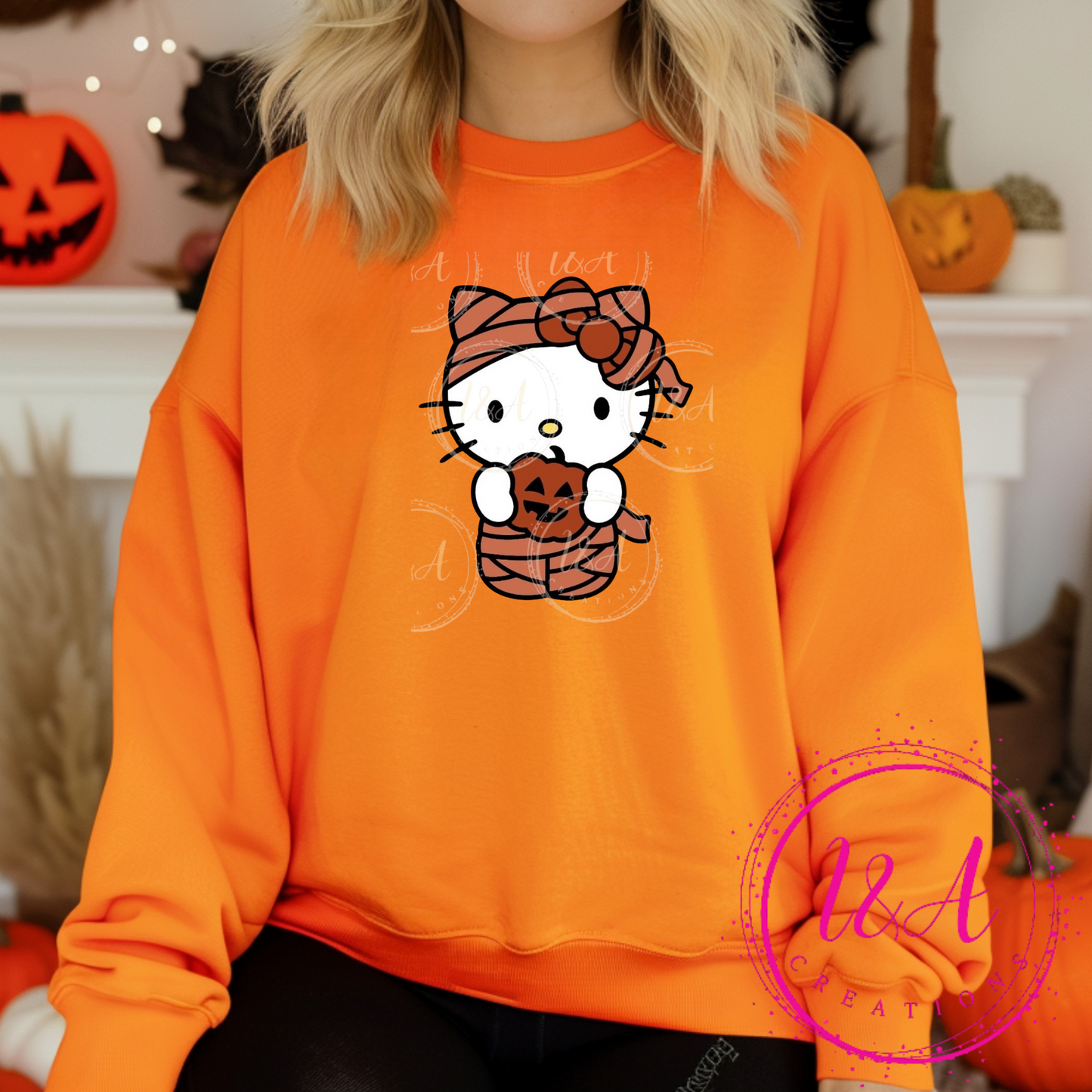 #211B Kitty pumpkin