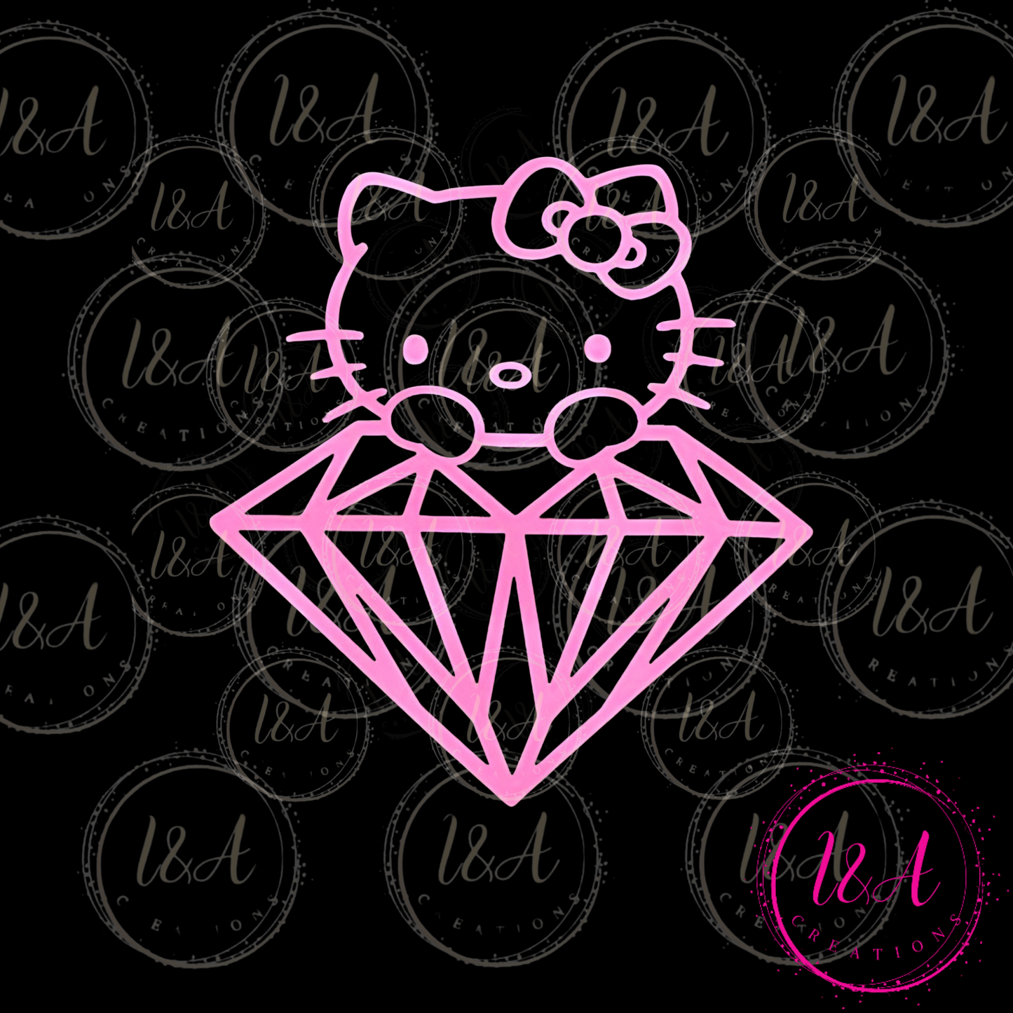 #696B Diamond kitty