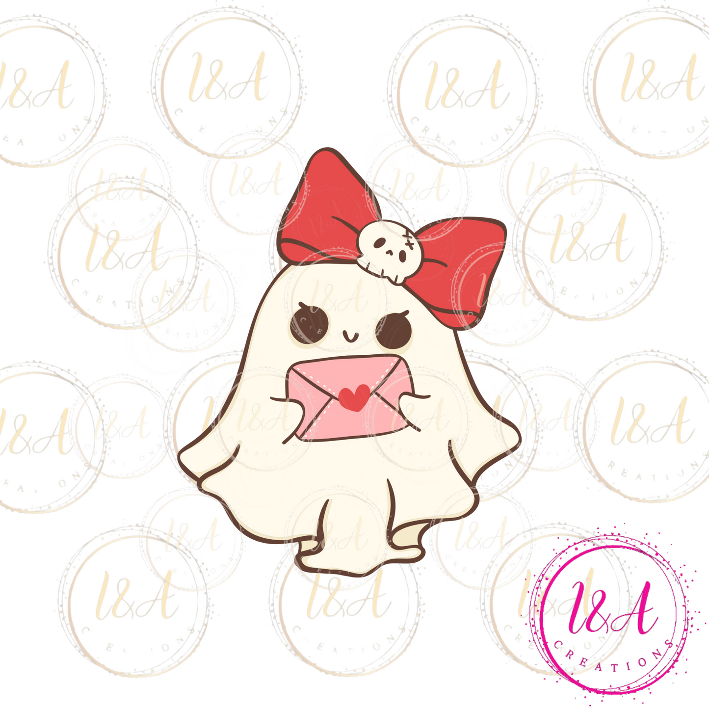 #625B ghost with love letter