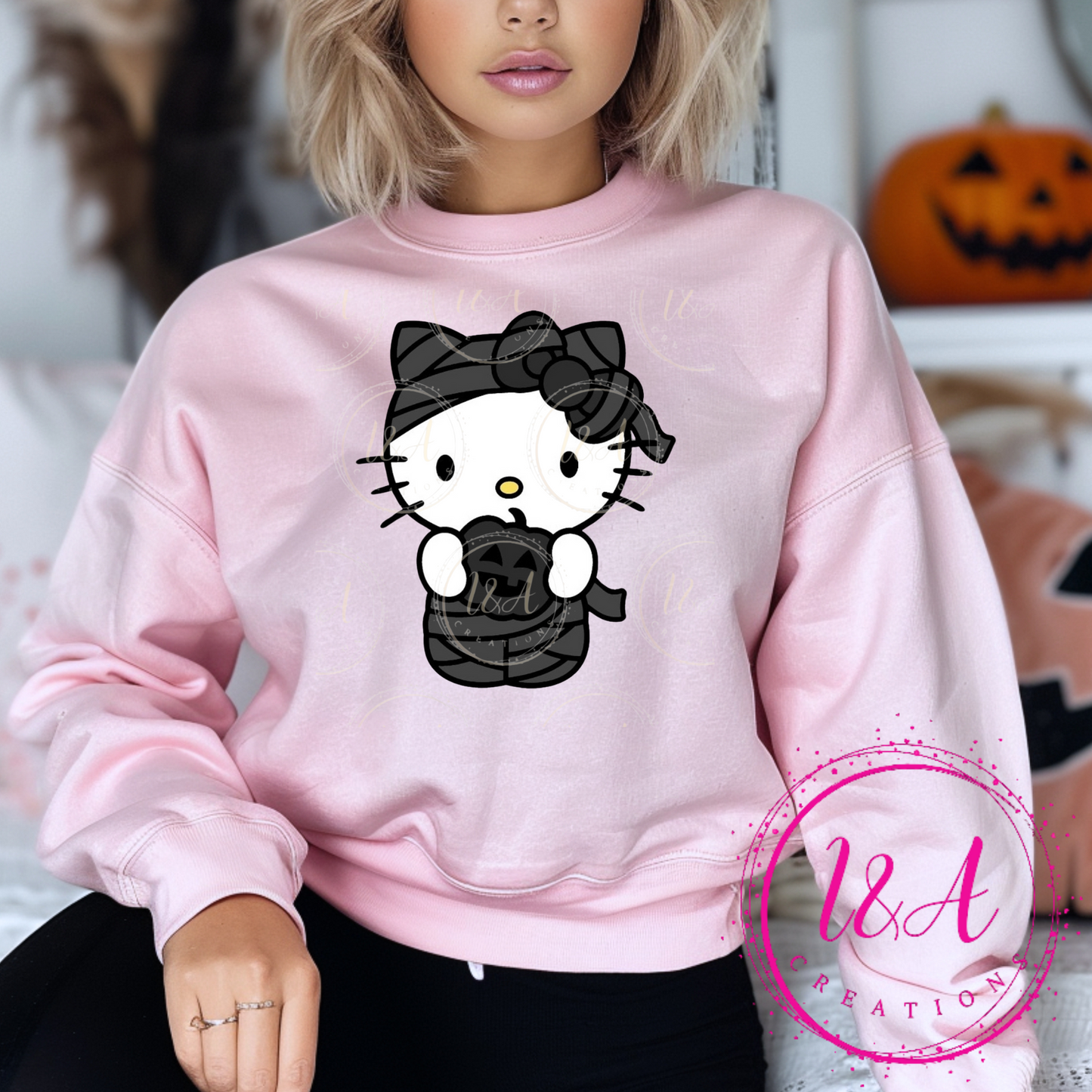 #211B Kitty pumpkin