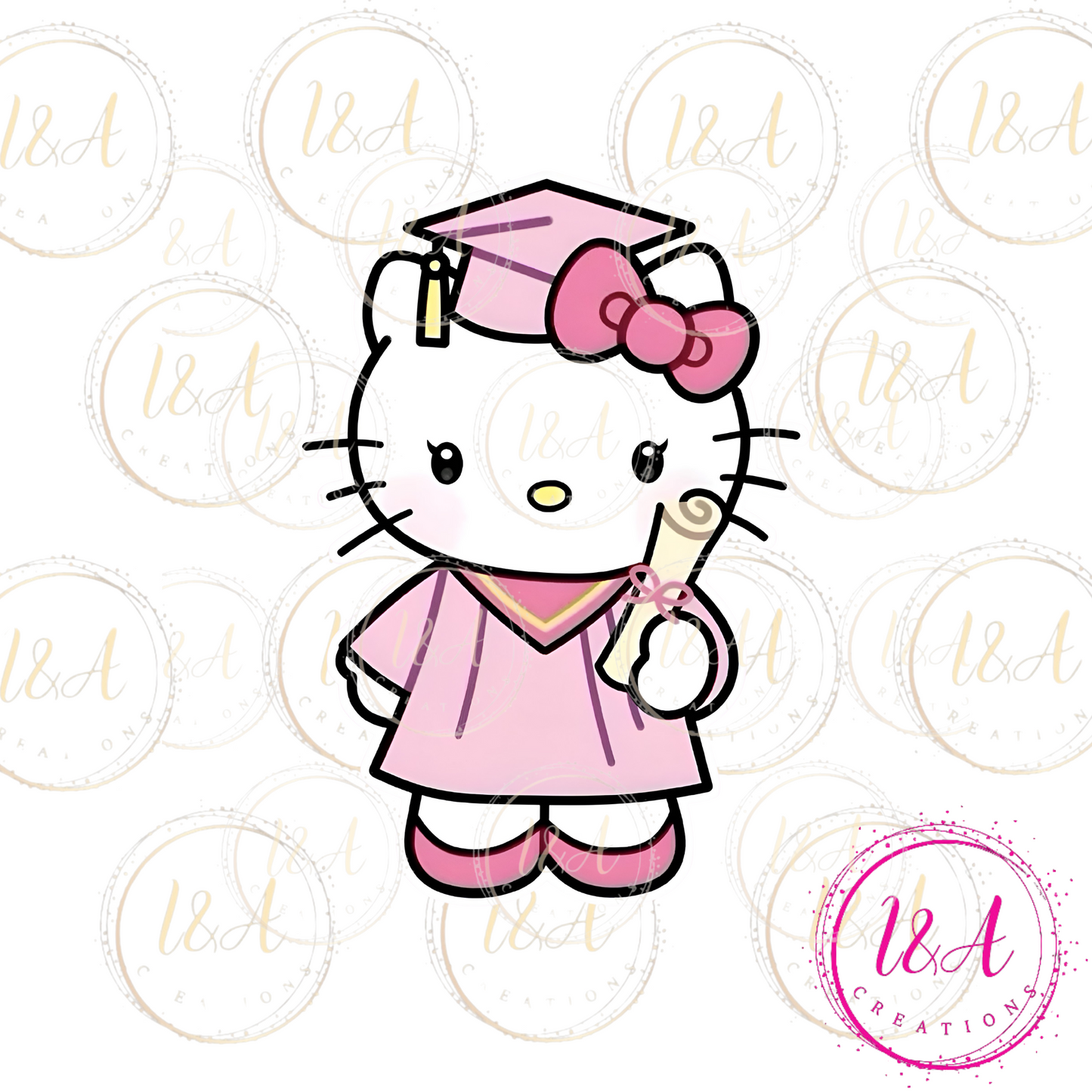 #795B Kitty graduation