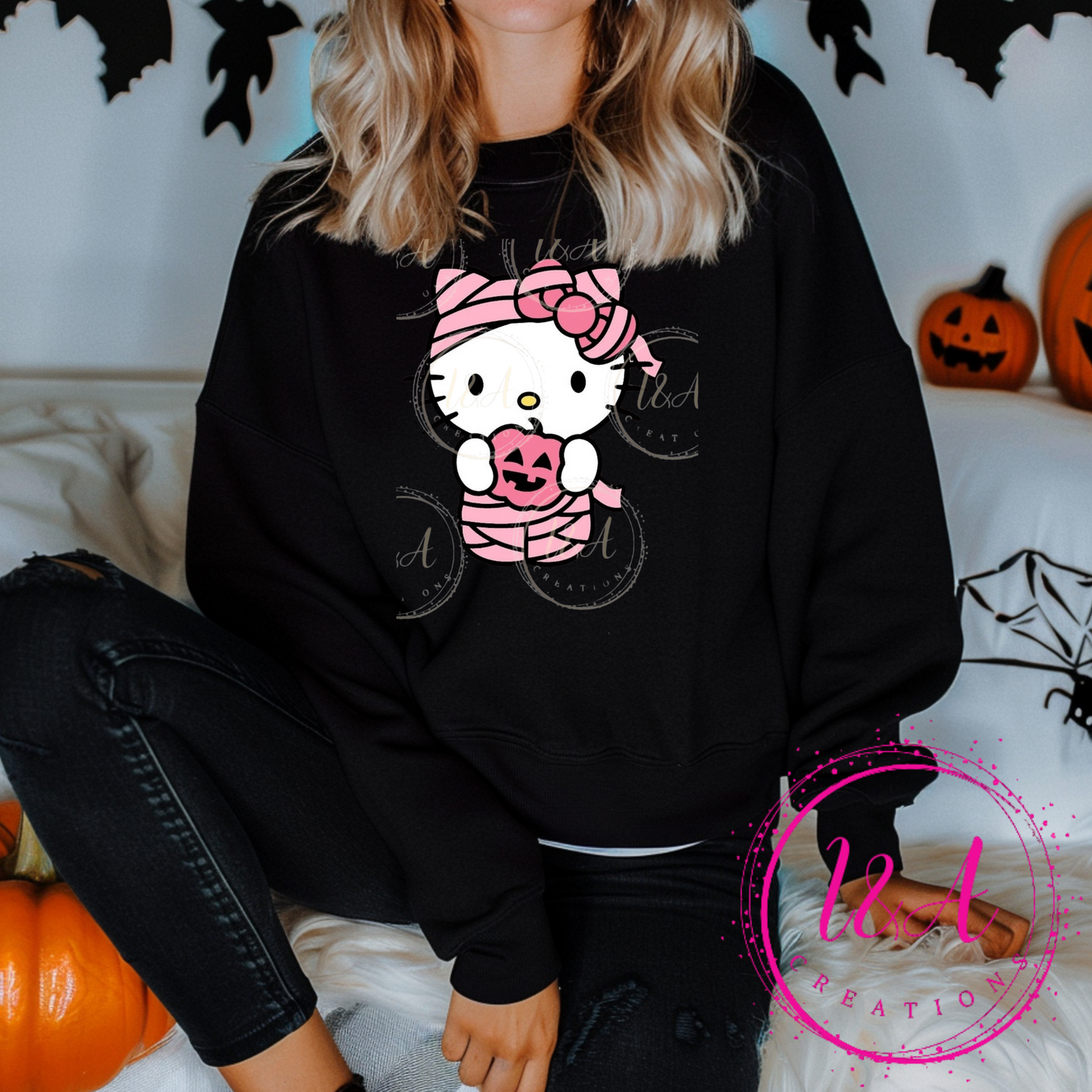 #211B Kitty pumpkin