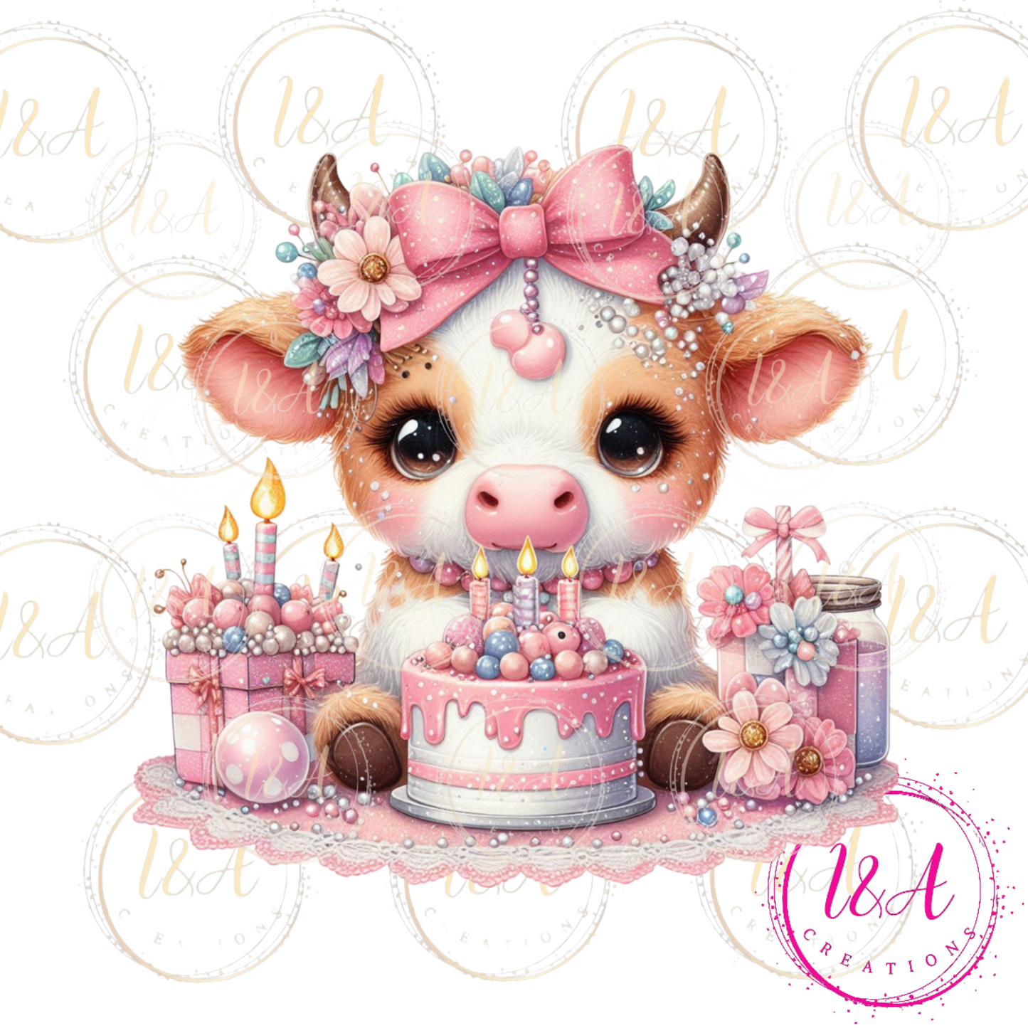#640B birthday cow