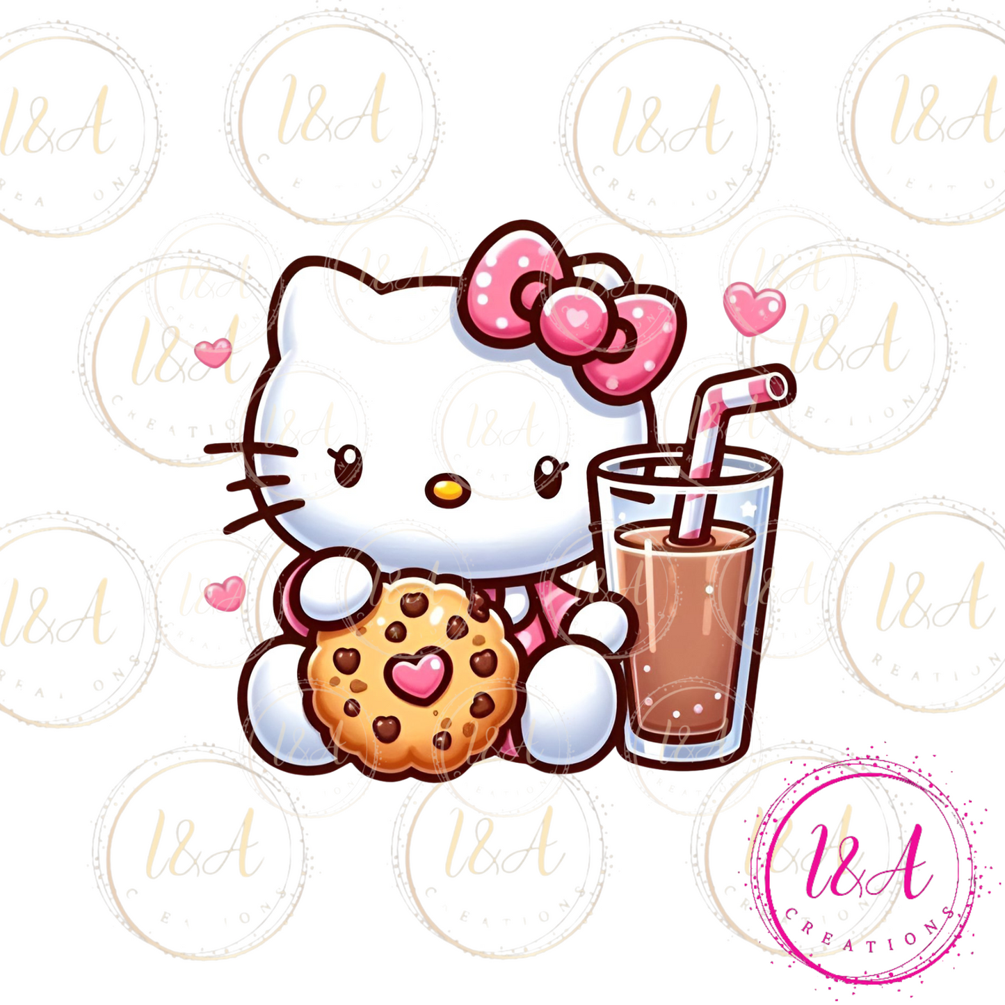 #742B cookie and chocolate milk