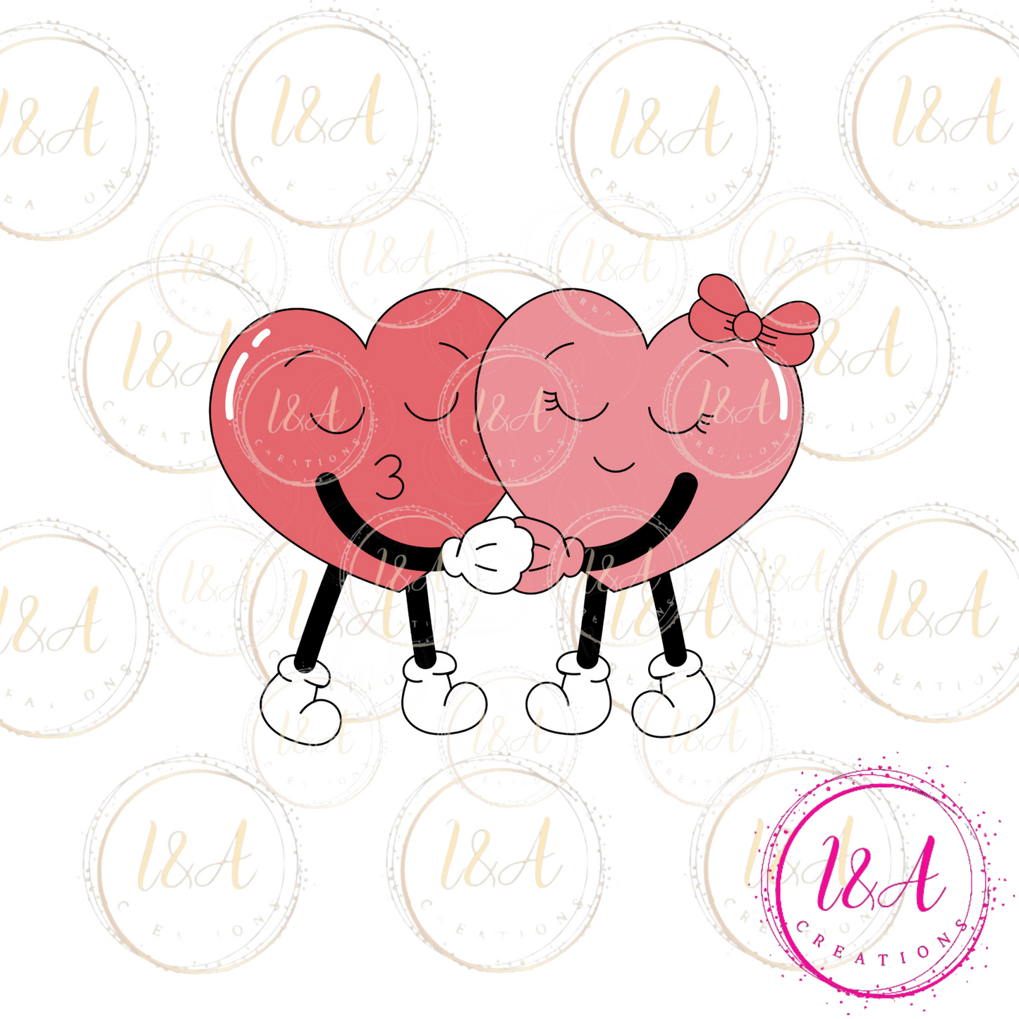 #629B Heart couple