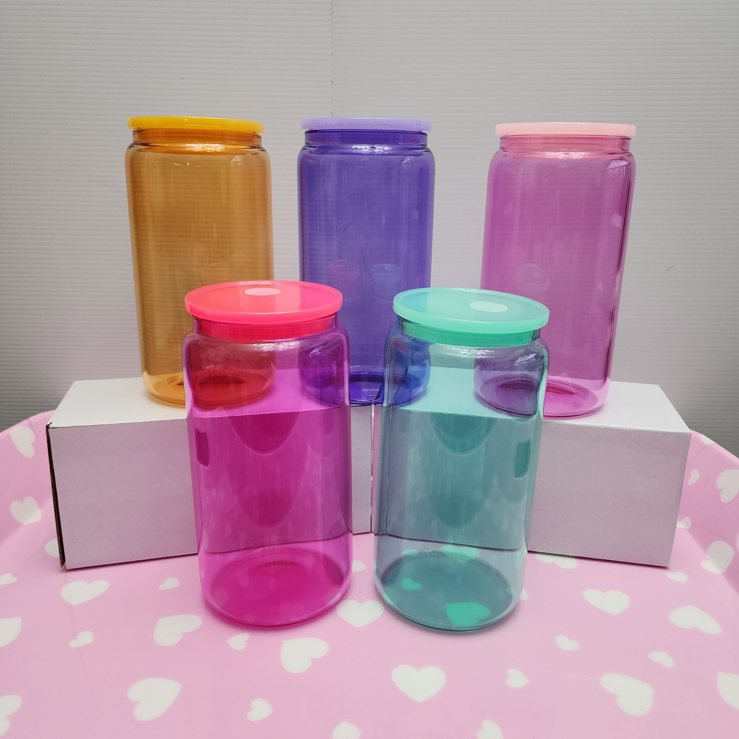 16oz jelly glass cups