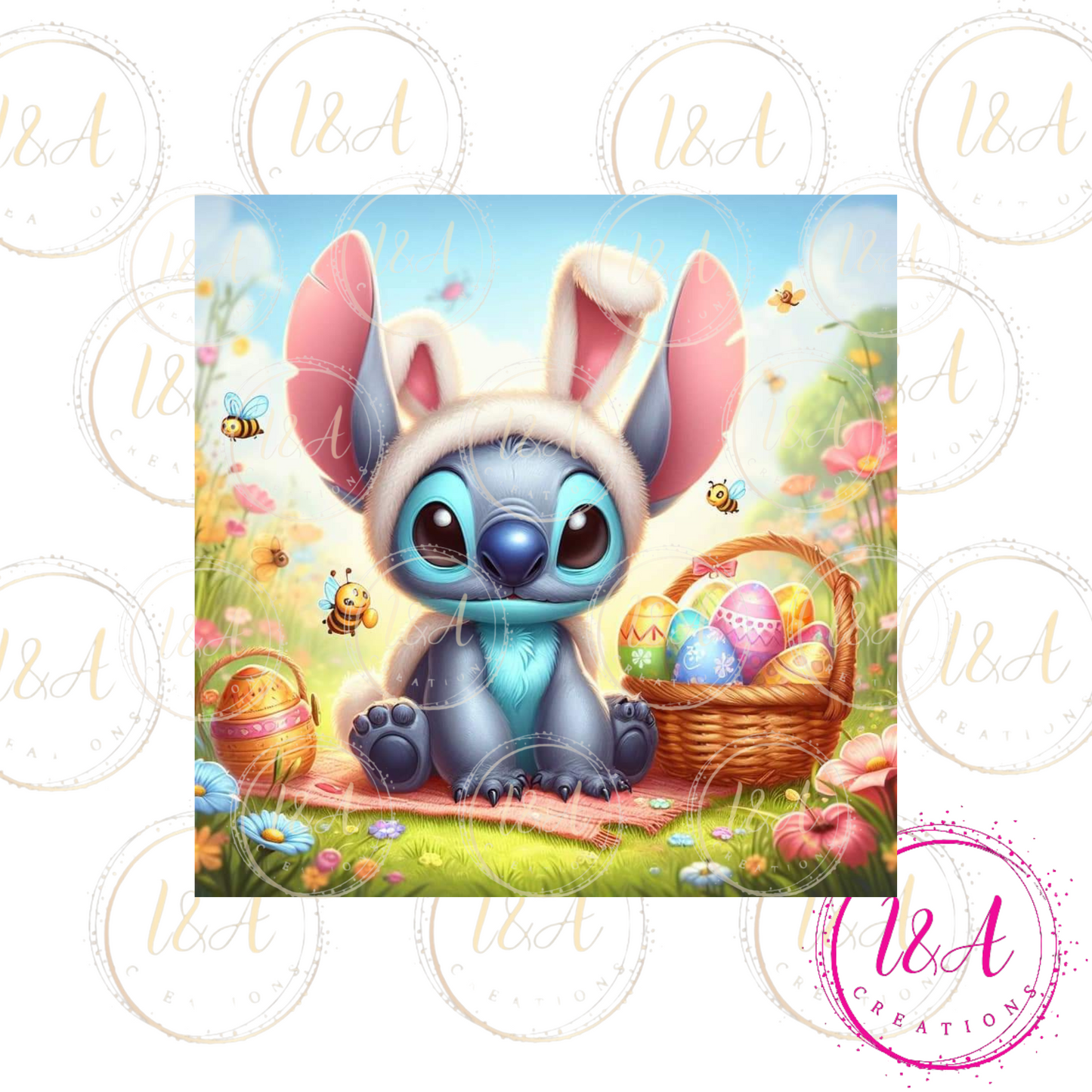 Alien with Easter basket