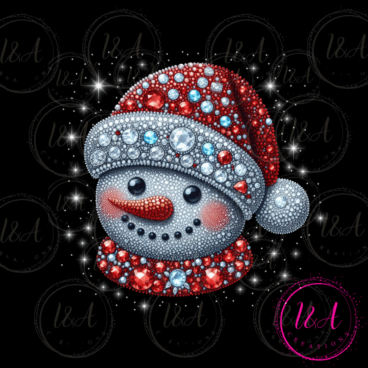 #464B sparkling snowman