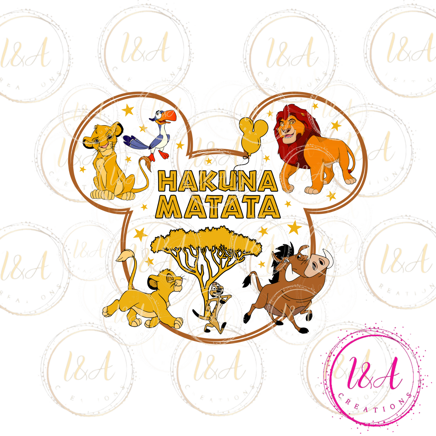#281 hakuna matata mouse shape