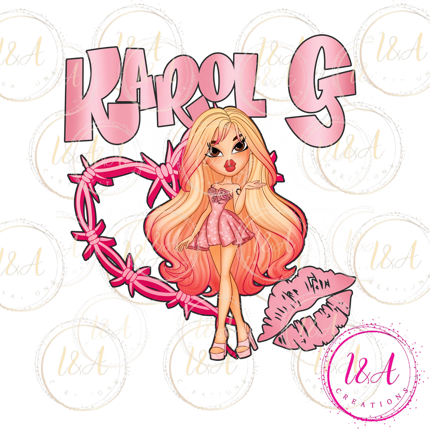 #536B Karol G pink