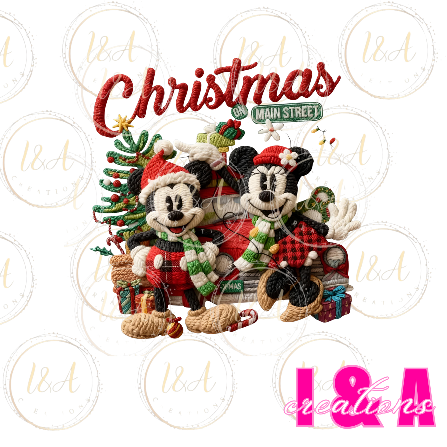 #242C faux chrochet Christmas