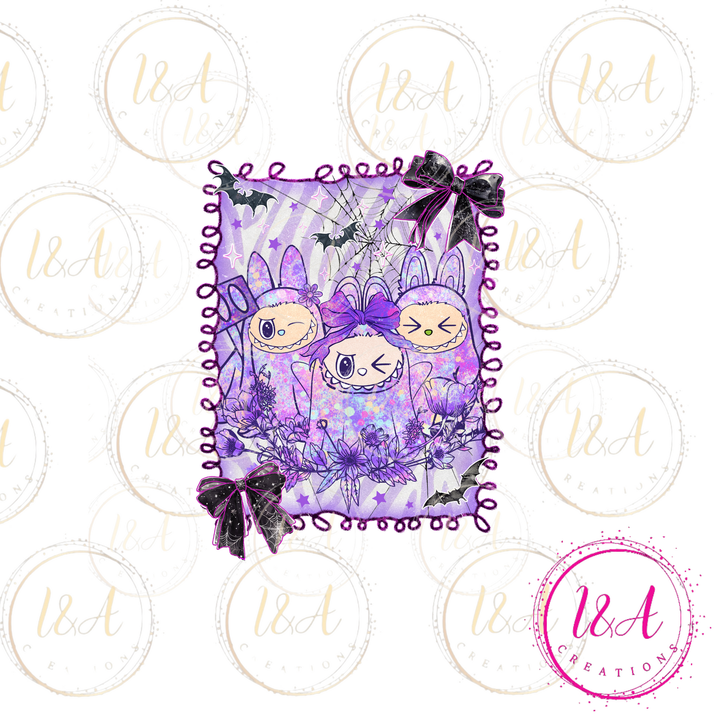 #900B purple labubu