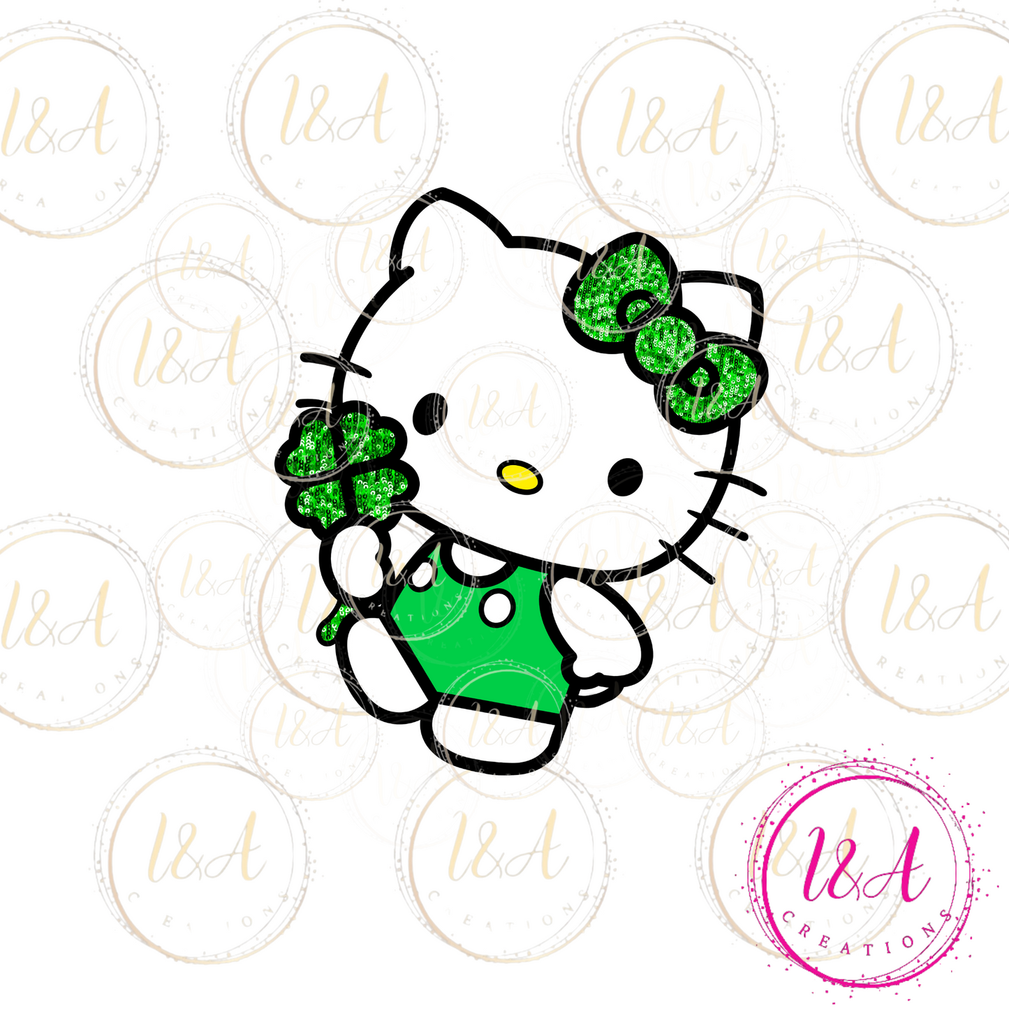 #226 Green kitty
