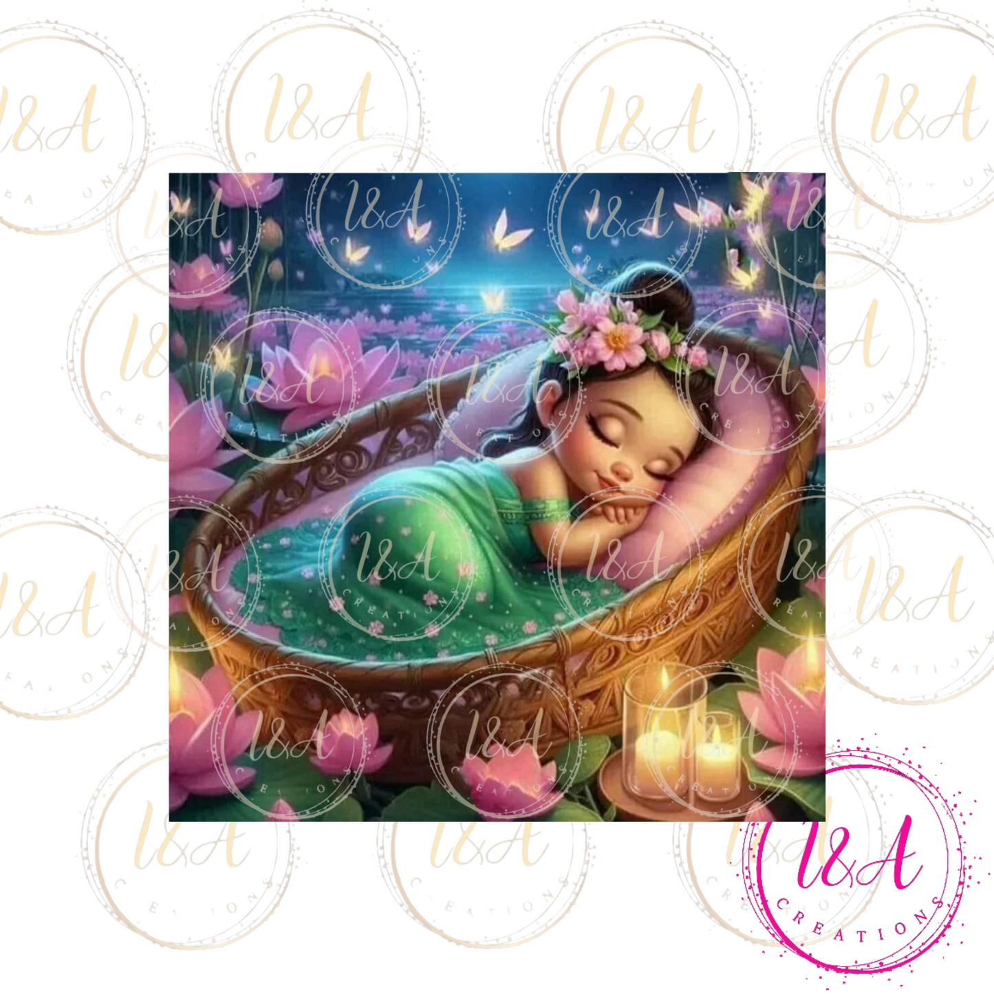 Baby Tiana sleeping