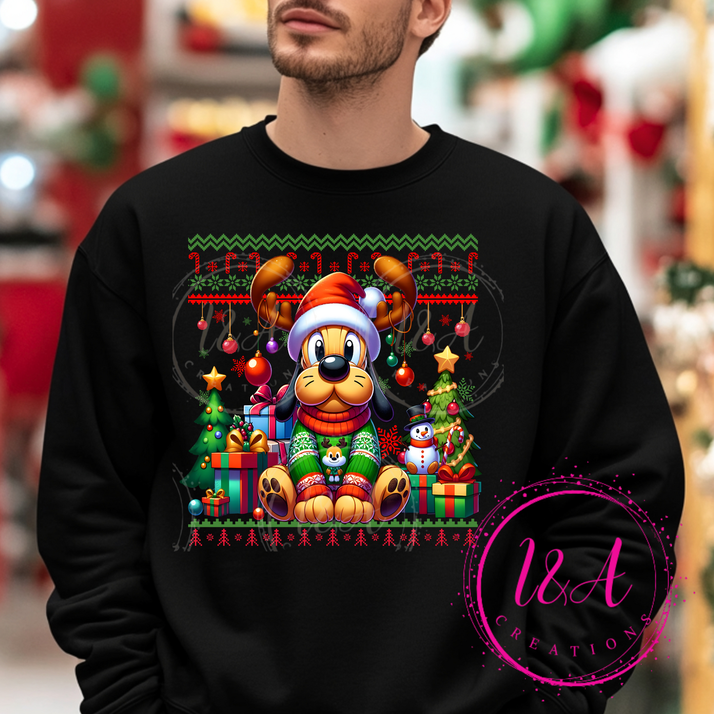 #287B Christmas dog