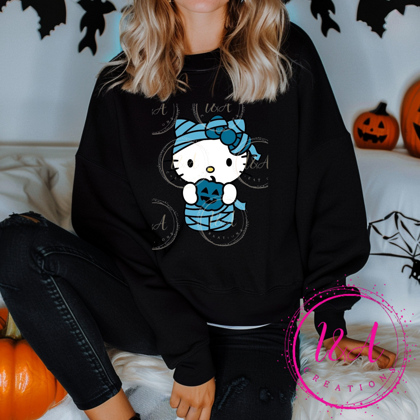 #211B Kitty pumpkin