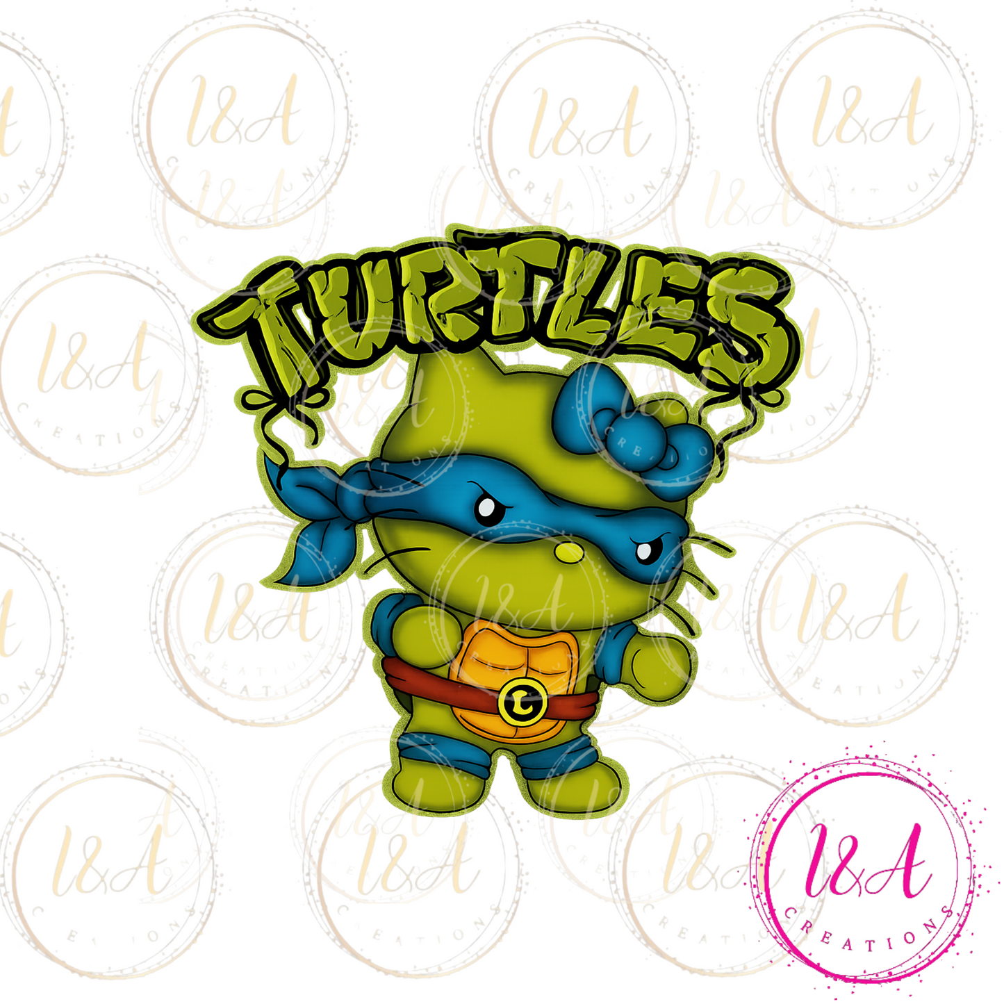 #7C turtle with blue mask