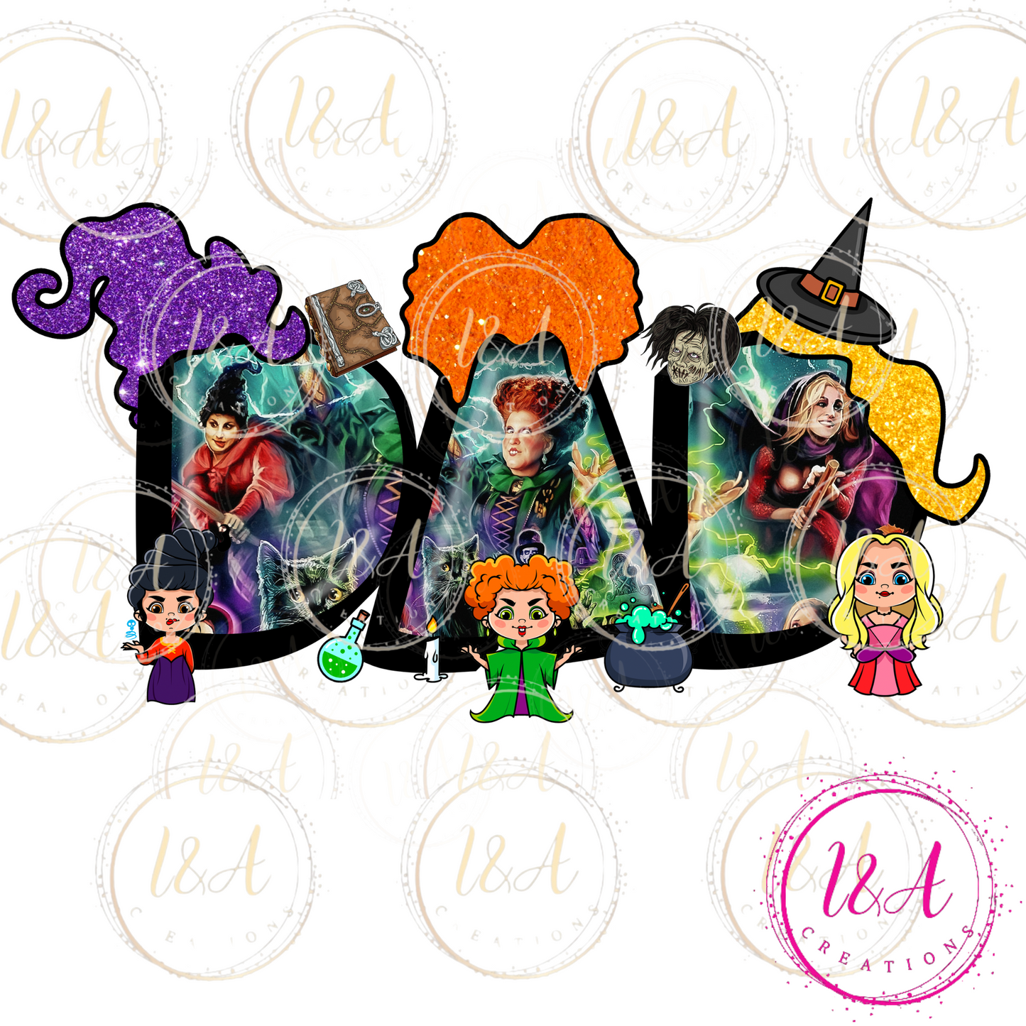 #480 Dad/ witch sisters