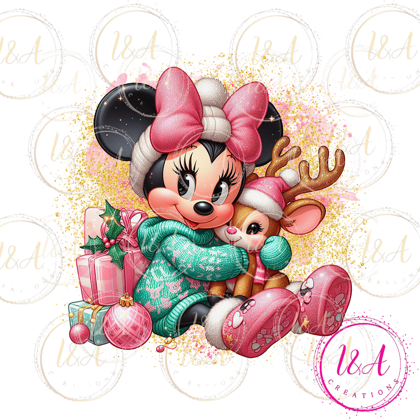#550B Christmas minnie