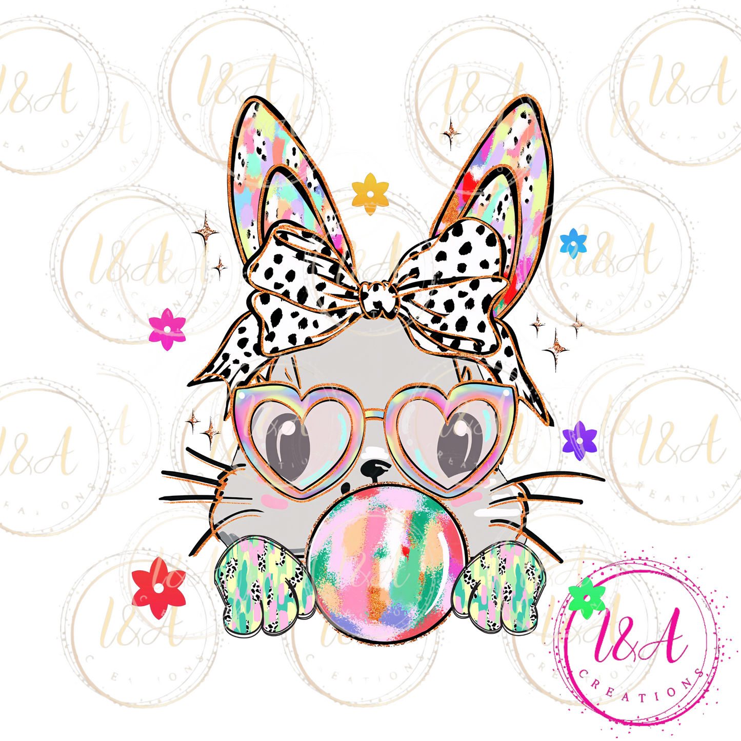 #702B cute Easter bunny