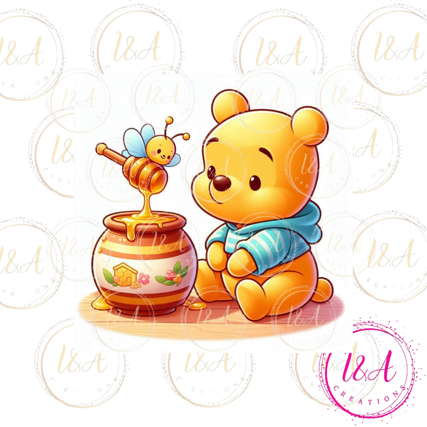 Cute honey bear