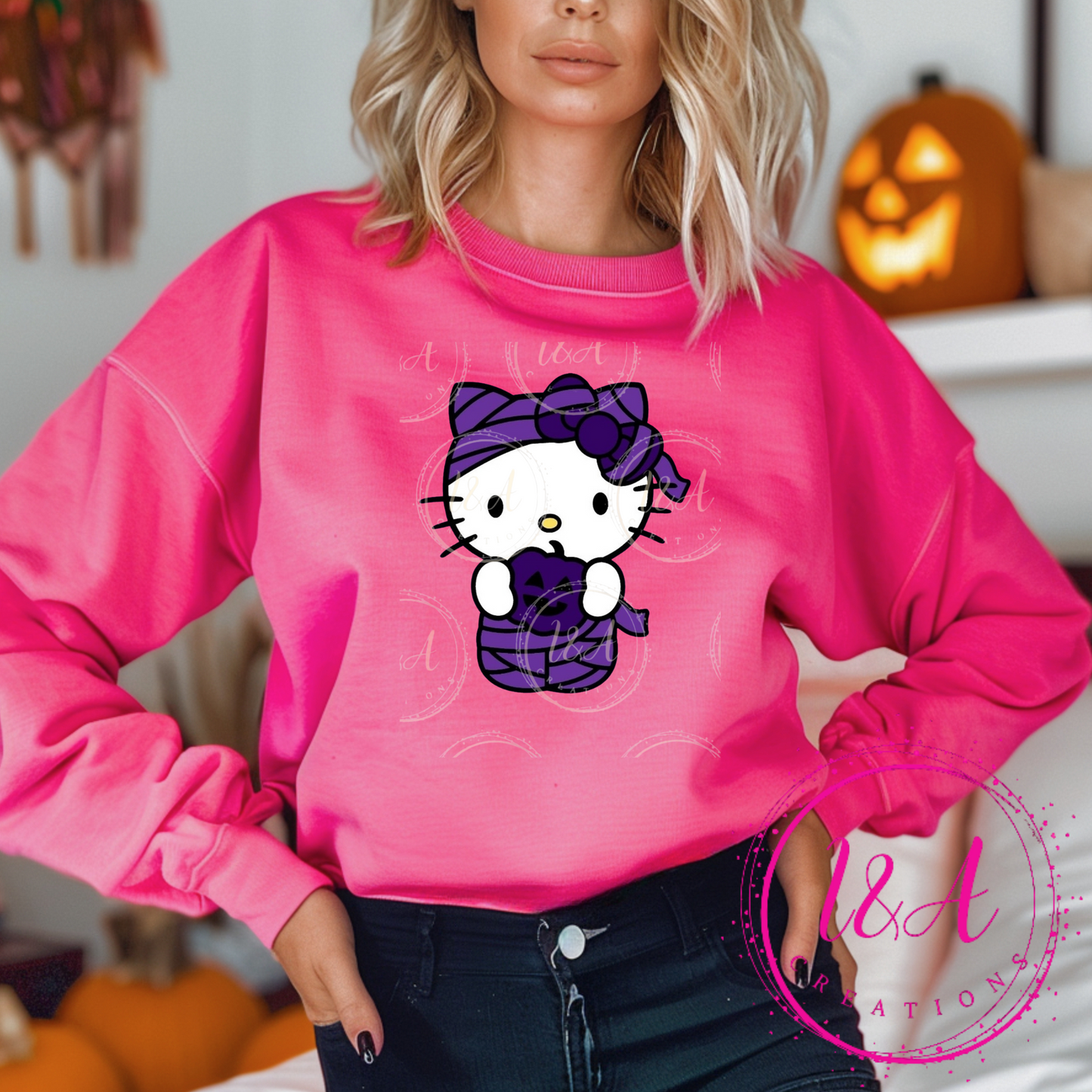 #211B Kitty pumpkin
