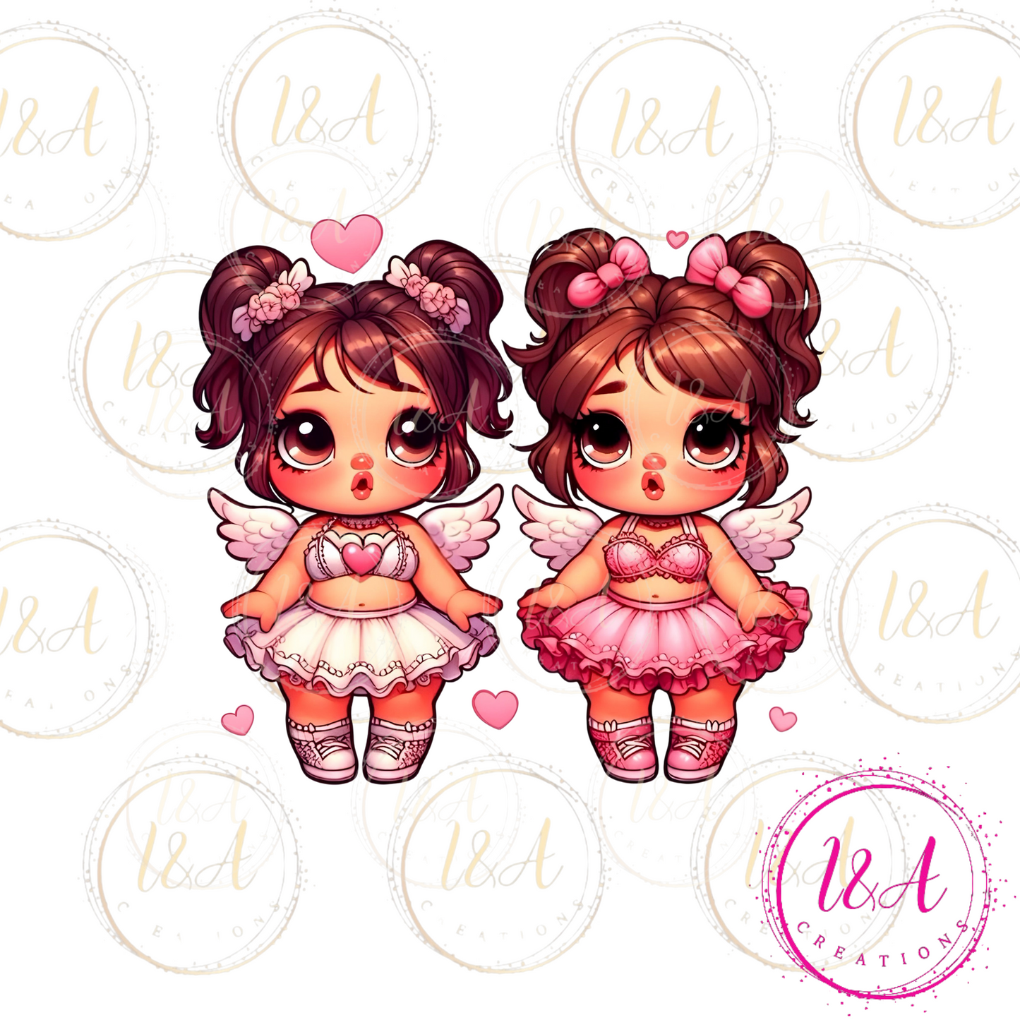 #938B twin babies