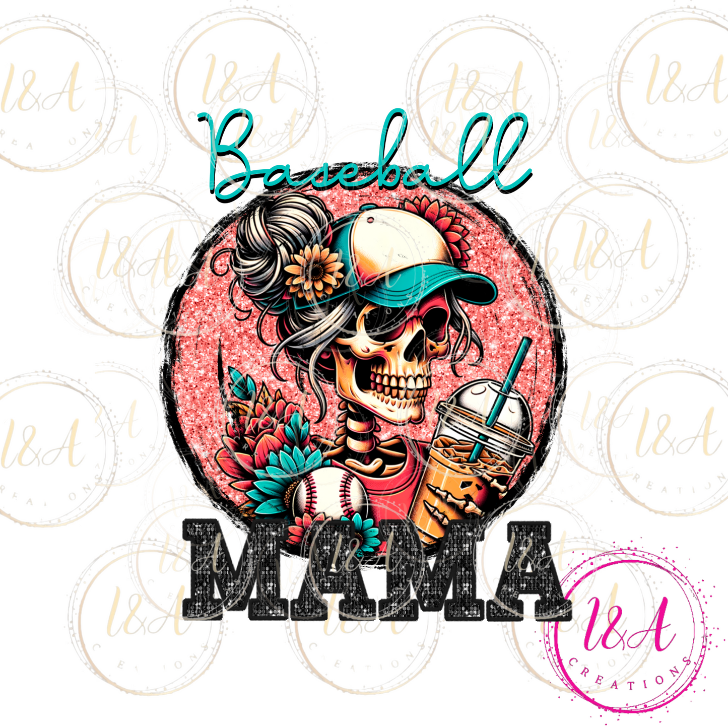 #83B baseball mama