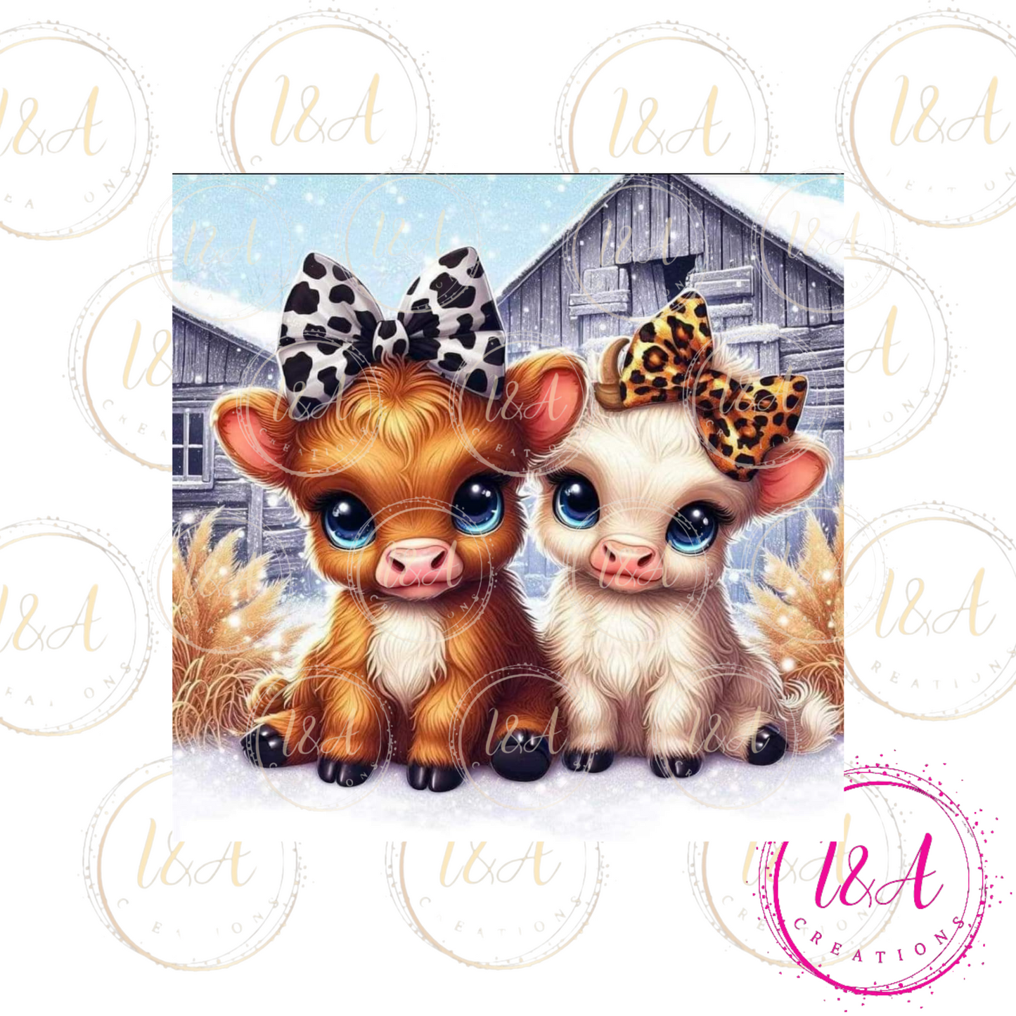 Cows with bows