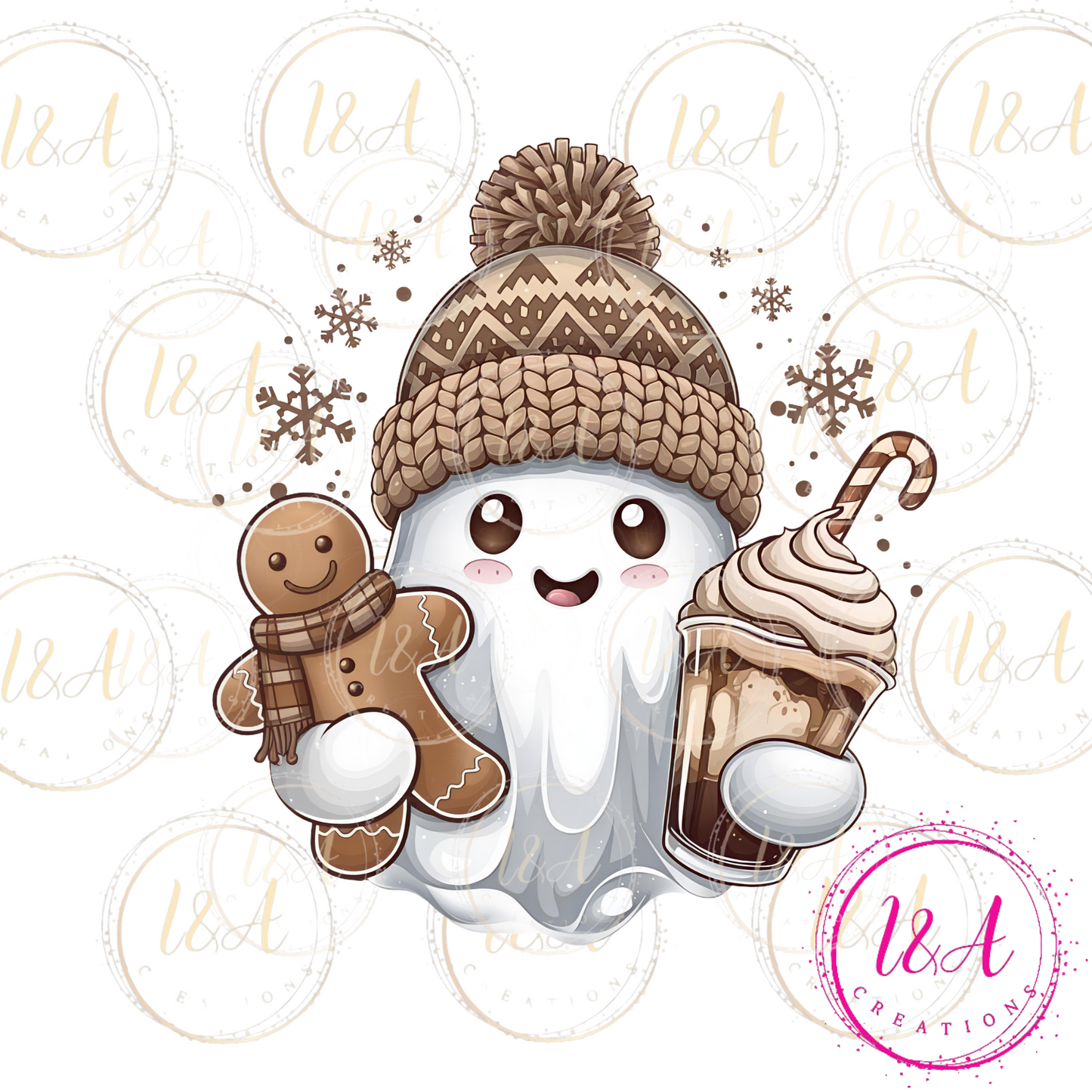 #387B Christmas ghost