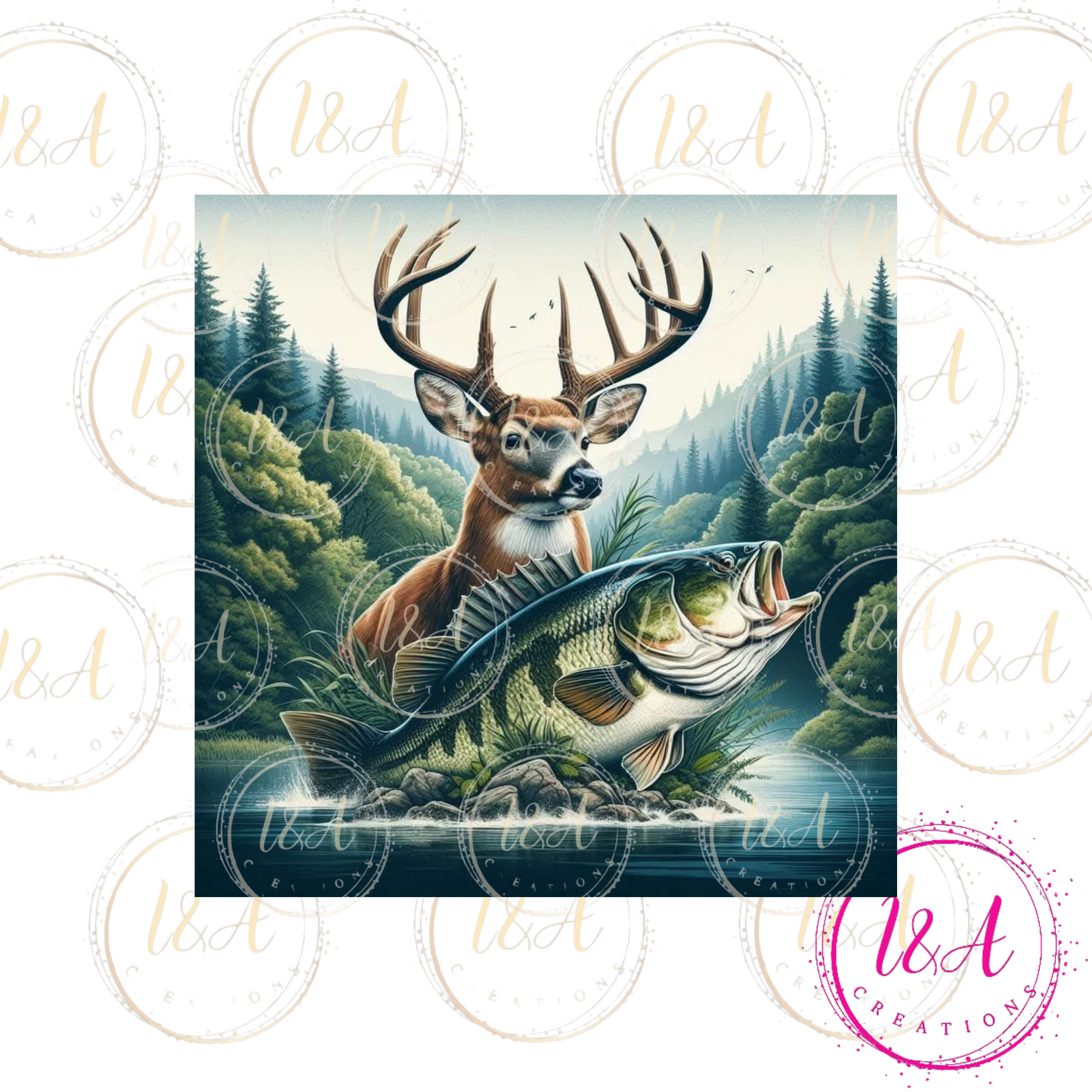 Deer and fish