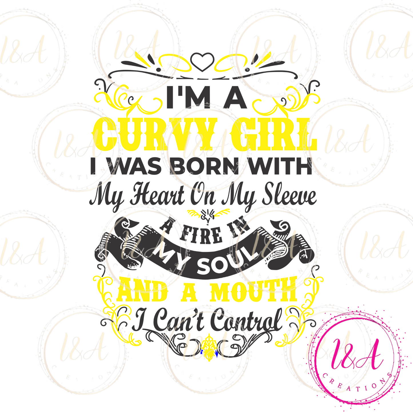 #835B I'm a curvy girl