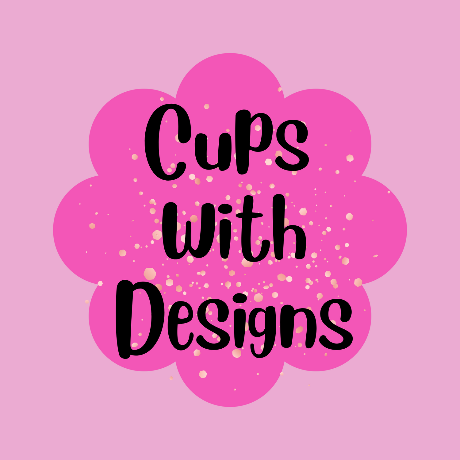Cups with design