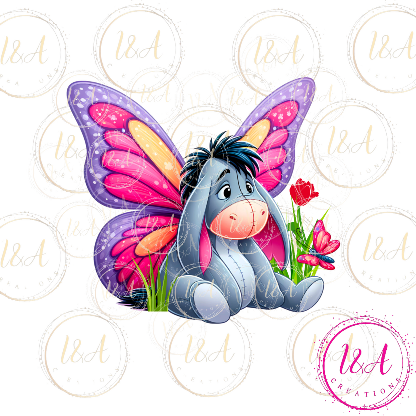 #112 butterfly donkey