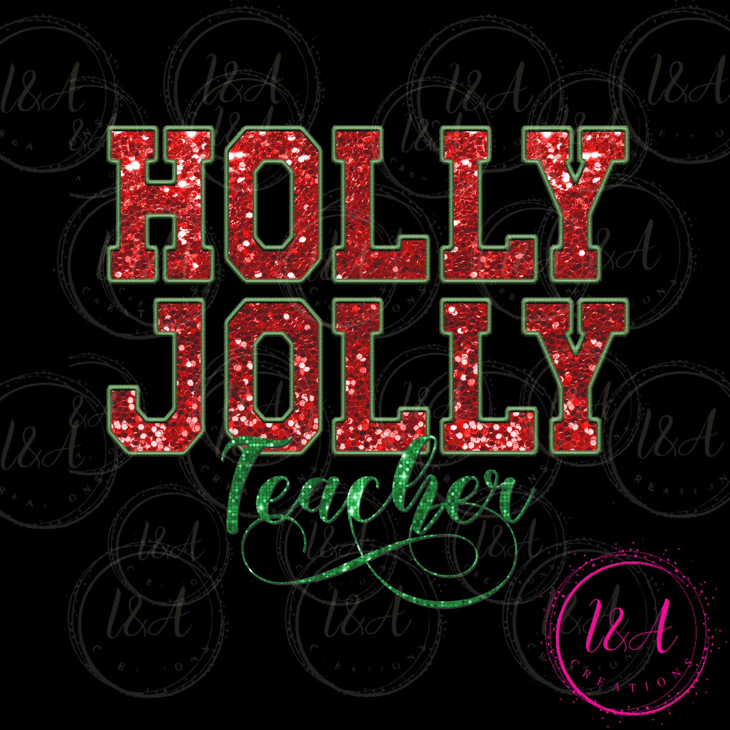 #234B Holly Jolly Teacher