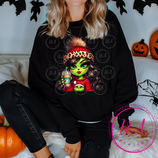 #533B green grinchyyy girl