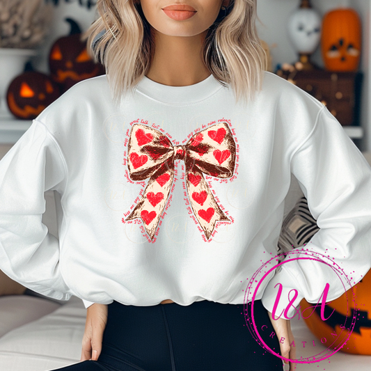 #496B Valentines bow