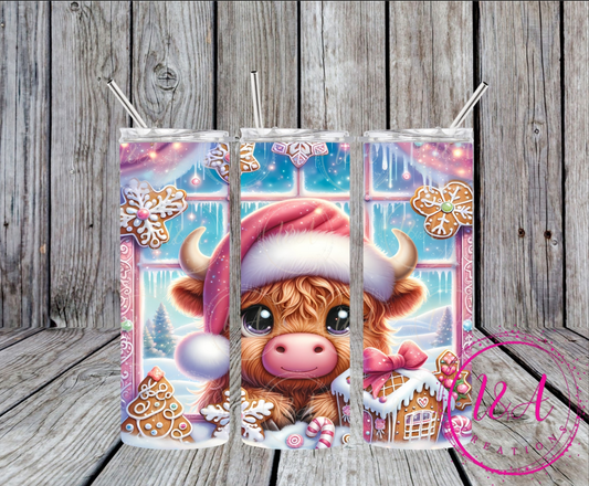 Highland cow Christmas