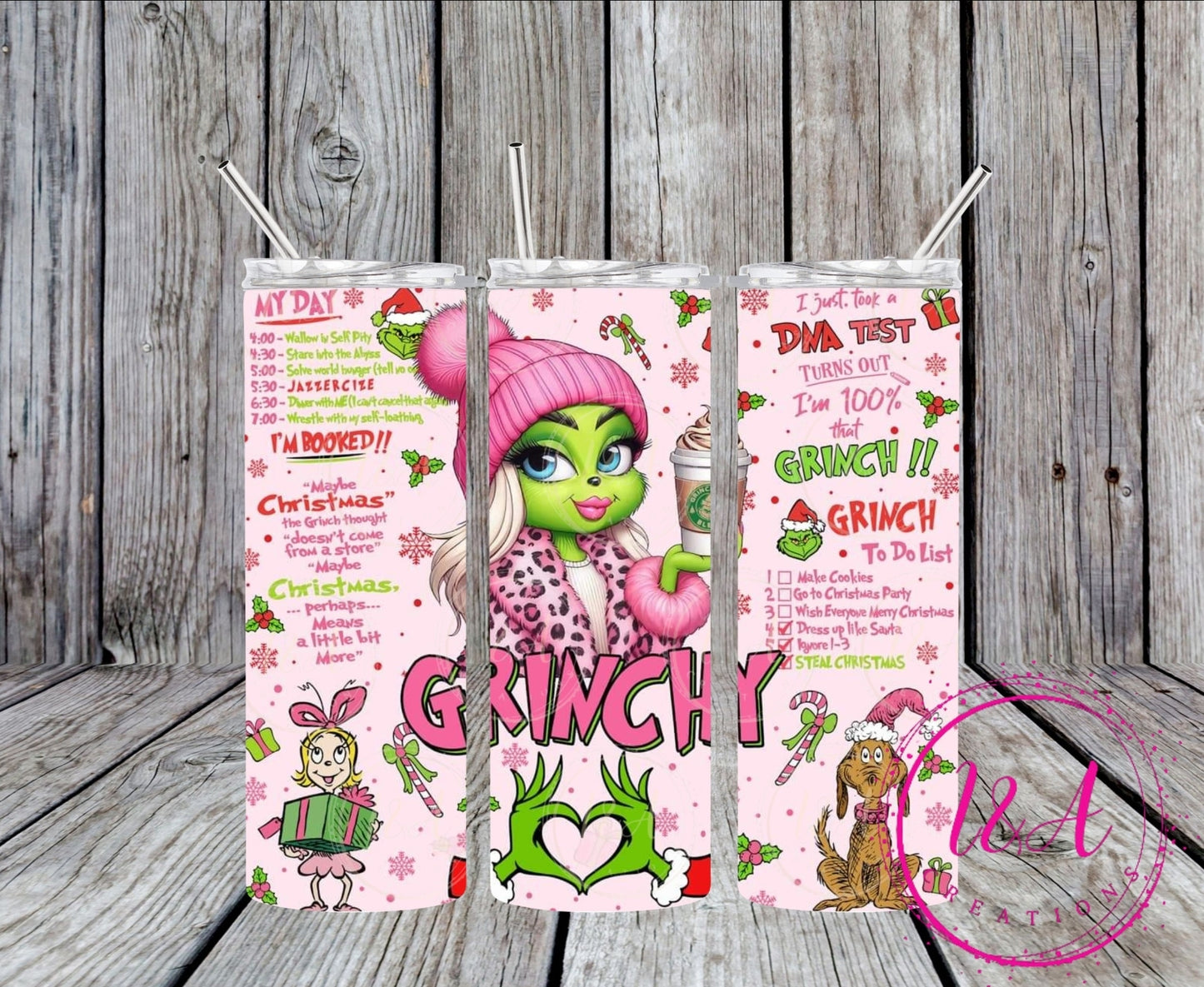 Pink girl grinchy