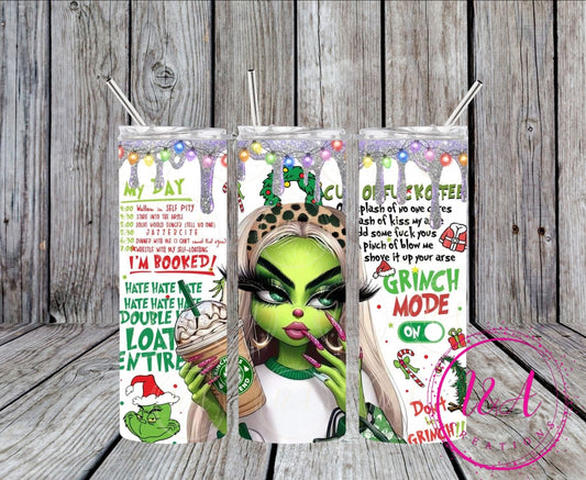 Grinch mode girl