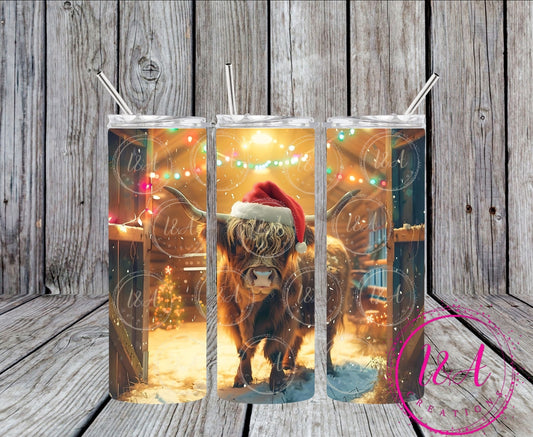Highland cow christmas