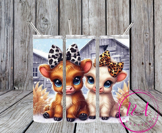 Cows with bows