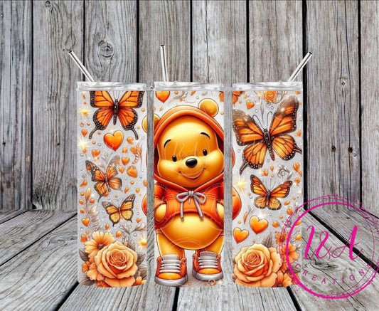 Honey, bear with butterflies