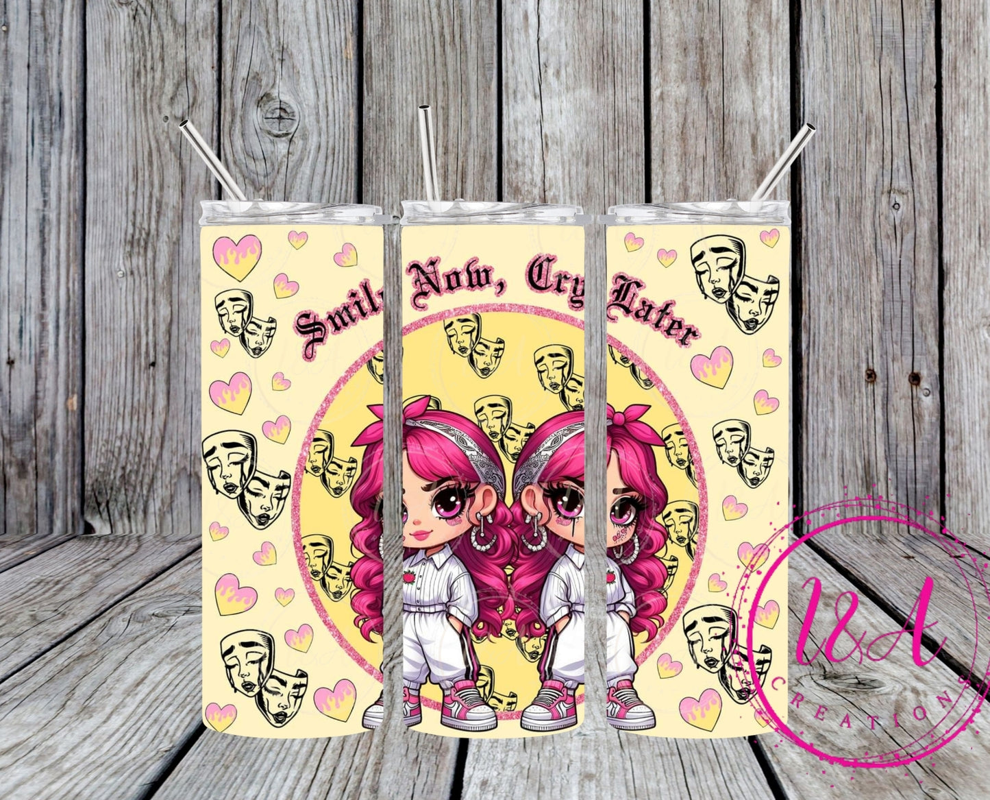 Pink hair girls